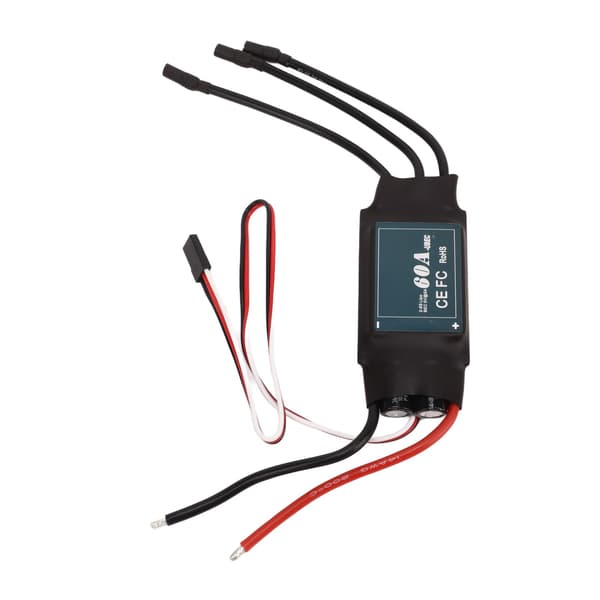 Børsteløs 60A ESC Hastighedsregulator til 2-6S RC Bil Båd Undervandsmotor