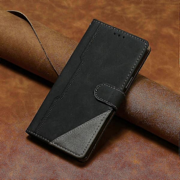 PU-læder flip-etui med kortholder til Nova 5T Black