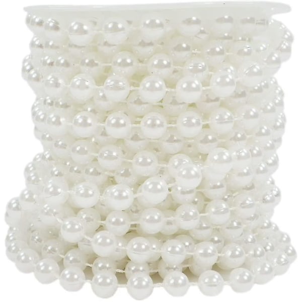 Perlesnor dekorasjon, perlebånd Garland kunstige perler perler