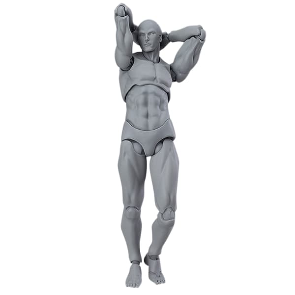 LED Docking Menneskekropsmodel PVC Actionfigur Bevægelig Model Gave