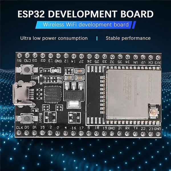 1kpl Esp32-devkitc Core Board Esp32 Development Board Esp32-wroom-32u Wireless Wifi Development Boa Black