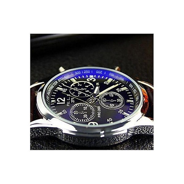 Top Luxury Brand Watch Herr Quartz Watch Herr Svart Present