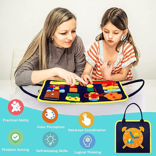 Travel Board for Kids Montessori Toy, Baby Activity Board, Educational Toys Base