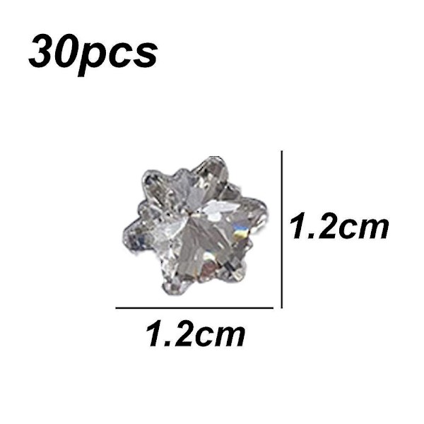 Gör-det-själv hantverk glänsande platt rygg glas Kristallstenar Set Juveler Nageldekorera