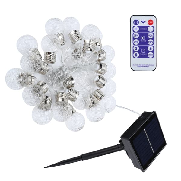 20 LED Solcelle Lys String Vandtæt Udendørs Havefest Dekorative