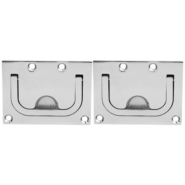 2 STK Rustfrit Stål Båd Lem Træk Håndtag Marine Hardware Skab Ring