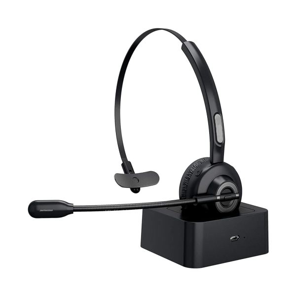 V5.0 Business Headset med Boom Mic, egnet for mobiltelefon/nettbrett/datamaskin