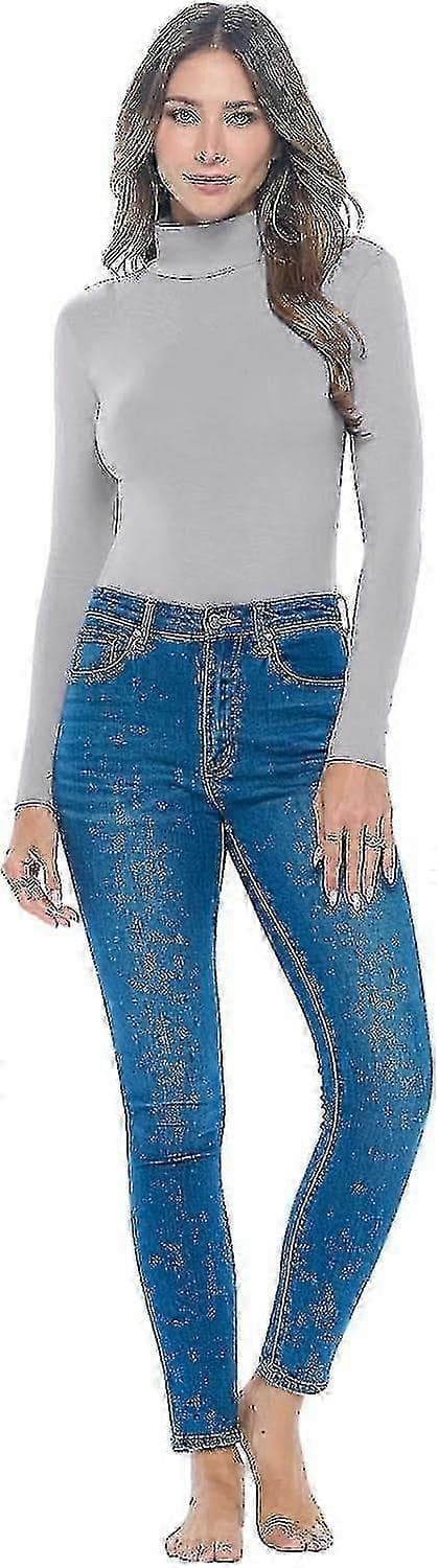 Ärm Hals Dräkt Andningsbar Stretch Grey XX-L
