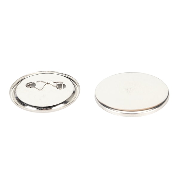 100 Holdbare 50 mm Blank Pin Back Button Dele til DIY Badge Håndværksartikler