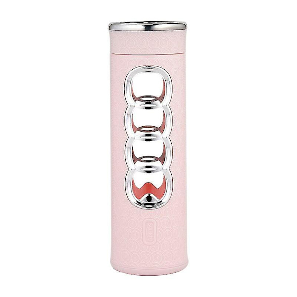 450ml Portable Glass Tea Water Bottle With Tea Infuser Outdoor Bike Climbing Leak-proof Sport Water Bottle Pink