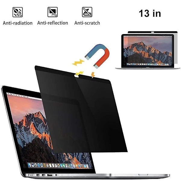 Yhteensopiva Macbook Pro Retina 13/15 tuuman, Magnetic Privacy -näytön kanssa