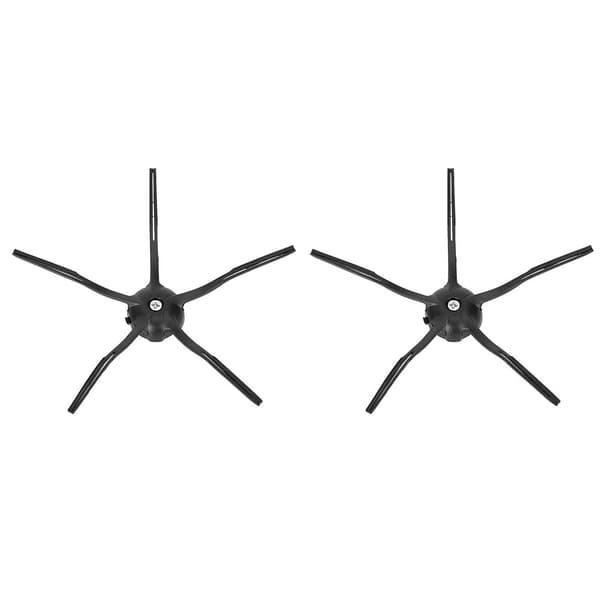 Sidebørsteutskiftningstilbehør for Xiaomi Roborock S6 S5 E35 E2 Svart