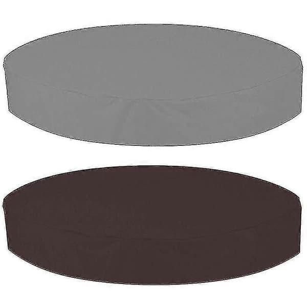 【BQ】Pyöreä vedenpitävä ulkokylpylän suojapeite, pölysuoja - Täydellinen harmaa Gray 190x30cm