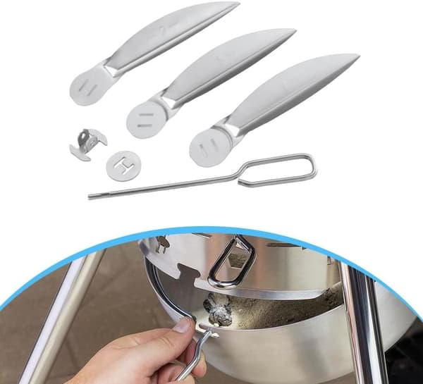 【BQ】One-Touch rengøringssystemkit, 22-1/2 tommer grillreservedele til Weber 7444 kulgrill