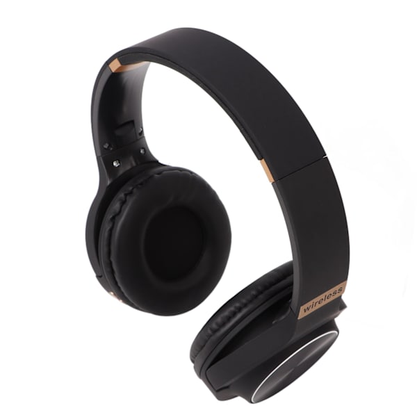Vikbart Bluetooth-headset Multifunktion Brusreducerande HiFi Stereo Trådlösa Bluetooth-hörlurar Svart