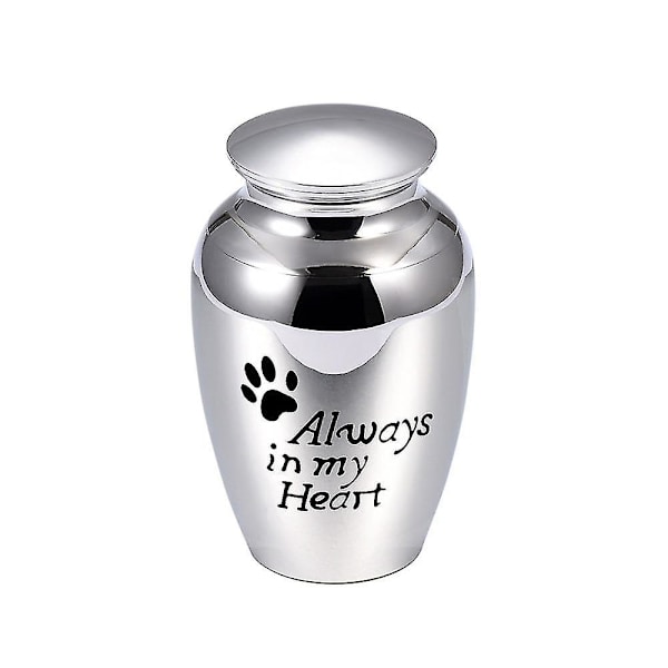 Mindesmærke af aluminiumslegering til kæledyrskisteurne - Lille souvenirurne S Urne 70x45 mm D S Urn 70x45mm D