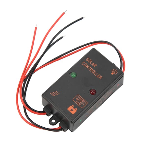 Solcellepanelkontroller IP67 Vanntett 24H Arbeid PWM-lading 5A 6V 12V Autojustering