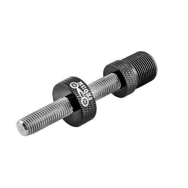 Fast central axelskruv med solid hållbarhet Aluminiumlegeringsmaterial för fyrkantig spline centrumaxel Black