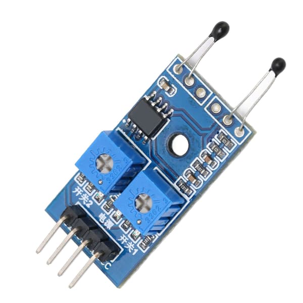 NTC Termisk Sensormodul 2 Kanal Temperaturkontroll Kretskort Elektroniska Moduler