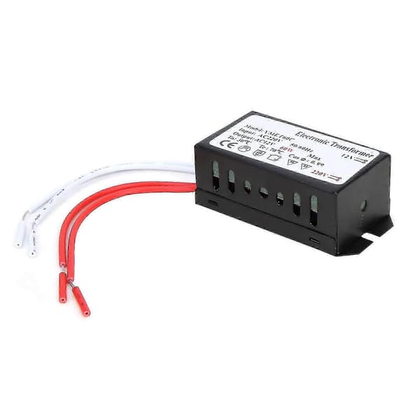 【BQ】220V til 12V Elektronisk Transformator - 20W til 160W Spenningsomformer Strømforsyningsdriver for Halogenlamper 60W