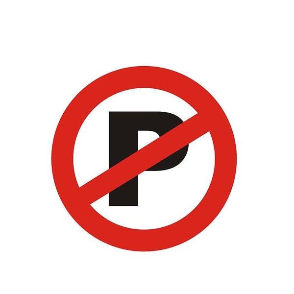 Rolig varning bildekal Inga parkeringstillbehör Pvc-dekal Högkvalitativ Kk Vinylskydd Cover Vattentät Pvc 1 PC 13cm x 13cm
