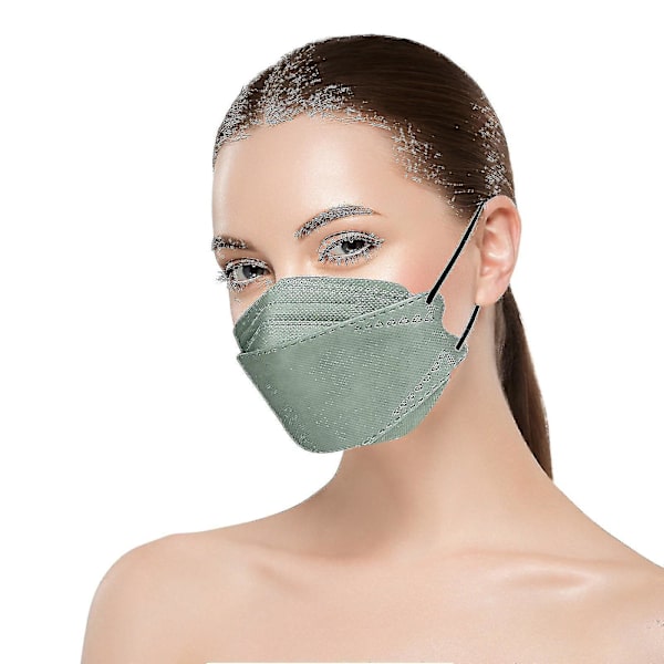 50pcs Kn95 Face Masks Fish Mask Adult Morandi Ffp2 Mask 4 Layer Protective Masks Kf94 Masks