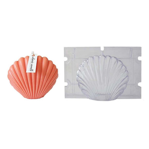 Silikoneform Shell Konkylie vedhæng Epoxyharpiks Krystalharpiks Gør-det-selv håndværksform 14.2 cm x 8.4 cm