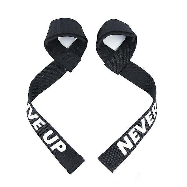 2st Viktlyftsremmar Dämpad handled Styrketräning Black