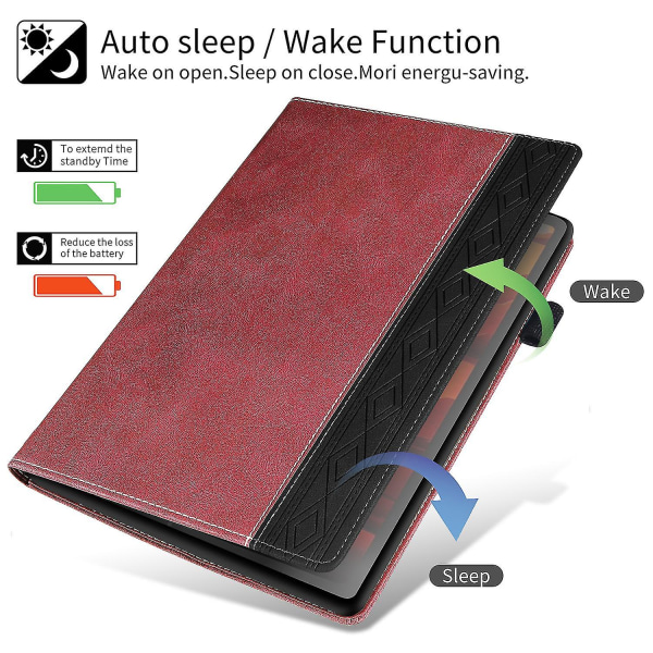 Business Style Pu-læderetui til Amazon Paperwhite 5 2021, Auto Sleep/wake-funktion, Folio-etui med fuld beskyttelse