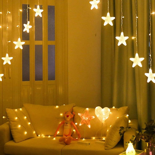 Star String Lights 10m 80 Led String Lights Batteri Vattentät Ip65 Valot Sisäkäyttöön Ulkokäyttöön Varm Vit Dekoration För Julfest