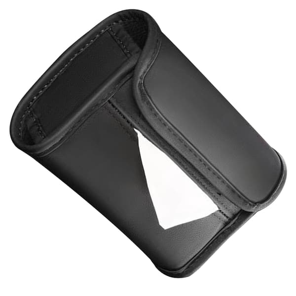 Svart Pu Läder Armstöd Tissue Box Hållare