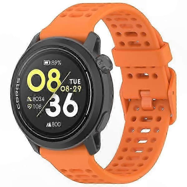【BQ】Justerbar silikone urrem til Coros Pace 3, holdbar udskiftningsrem Orange