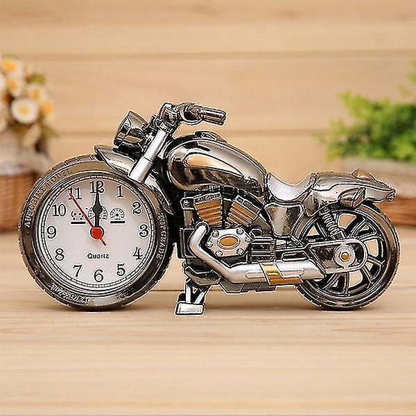 Cool motorcykeldesign Quartz Clock Väckarklocka Time Keeper Timepiece Desktop Multicolor