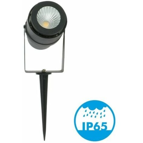 12W LED Garden Spike Spotlight Svart 720 LM Temperatur: Nøytral Hvit 4000K
