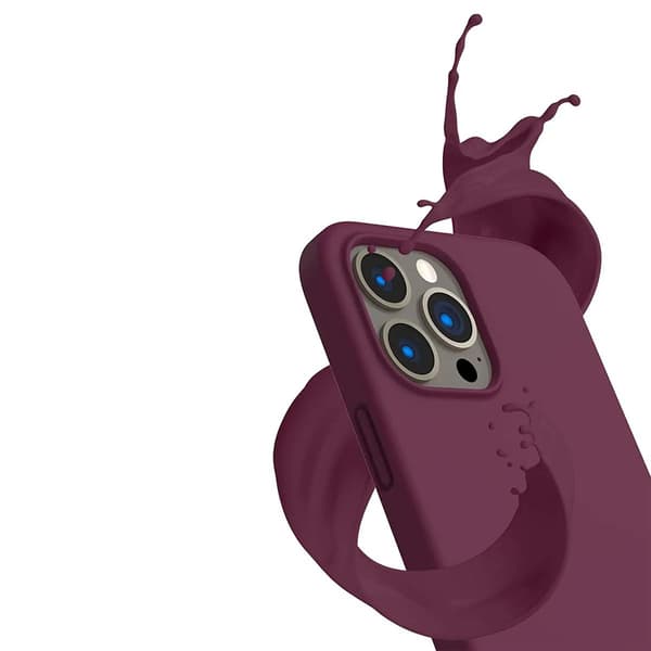 [BQ]iPhone 13 Pro Max -silikonikuori, punainen Rvelon Red Röd red