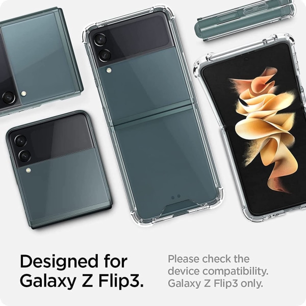 Veske til Samsung Galaxy Z Flip3 / Samsung Galaxy Z Flip 3 5G, Ultra Clear