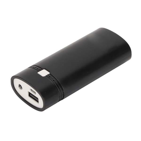 DIY USB Power Bank Shell för 2x18650 batterier - Svart