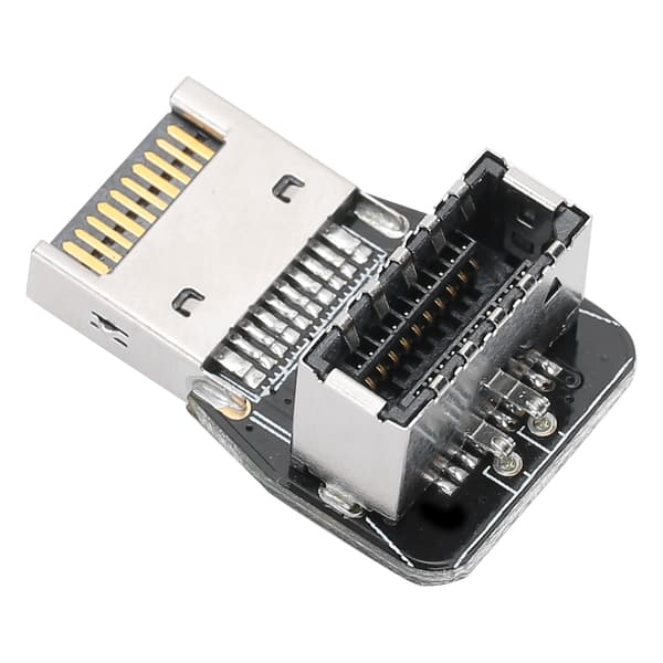 Etu USB3.1 10G 90 asteen ohjausadapteri Header PC-emolevyille