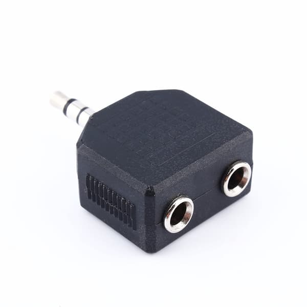 1 til 2 lydsplitter til hovedtelefoner - 1X3,5 mm dobbelt adapter