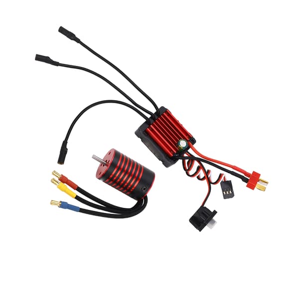 GTSKYTENRC 2838 3700KV Sensorløs Børsteløs Motor Combo med 35A Smart ESC for 1/14 1/16 RC Biler