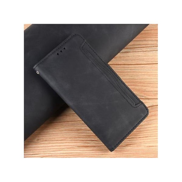 Infinix Zero 8 Case Leather Wallet Flip Cover Case - Svart