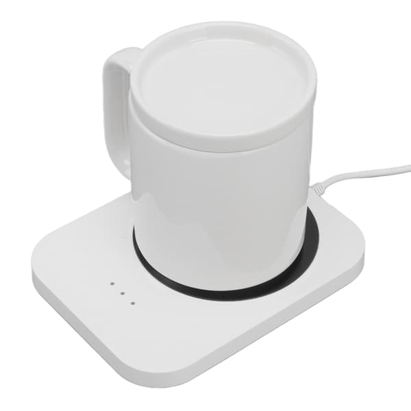 Smart Mug Warmer USB-driven 3 växlar Kontroll Värmeplatta Isolering Värmare Vit