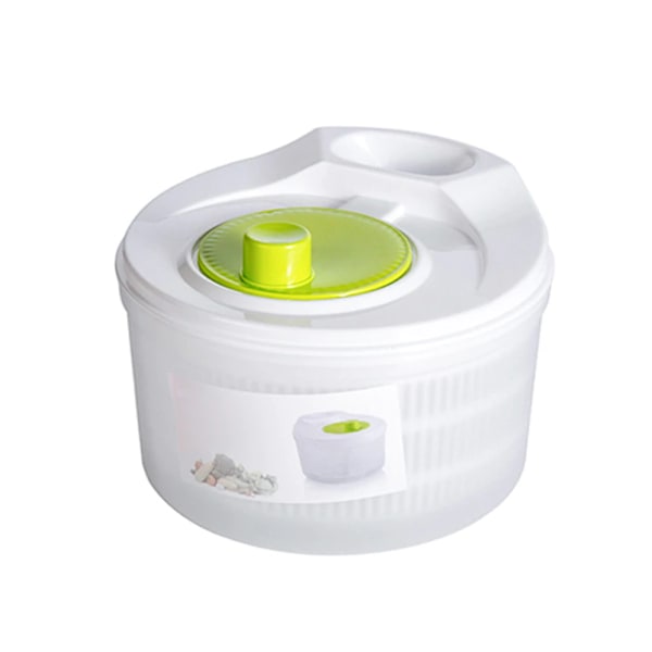 Sallad Spinner Bladtork Sallad Grönsaker Drainer Dehydrator Köksredskap-Grön