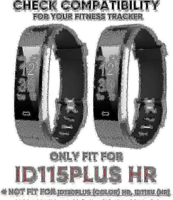 2-pak erstatningsarmbånd til ID115 Plus HR Fitness Tracker Smartwatch-tilbehør blue