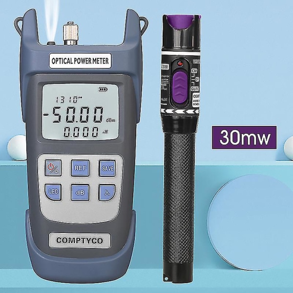 2 In1 Ftth Fiber Optic Tool Kit Fiber Optical Power Meter -50~+26dbm Visual Fault Locator Fiber Optic Test Pen And50mw 1/10/30mw G510A and 30MW