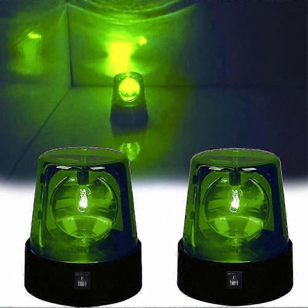 3-tommers roterende strobelys for scene- og nattklubbstemning Green 1PC