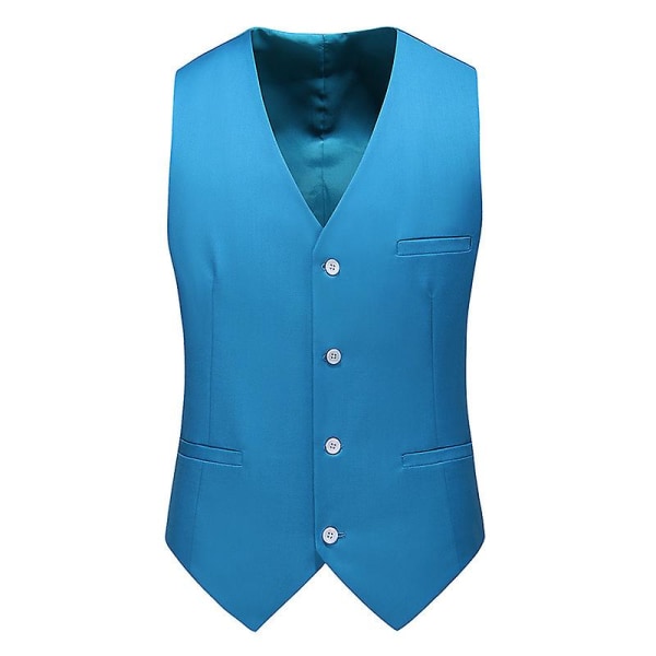 Mens V-neck Solid Color Business Vest Hailan 6XL