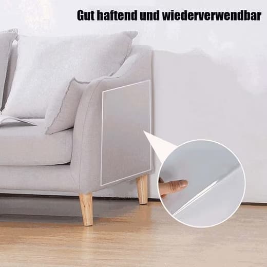 【BQ】Gennemsigtig sofapude mod ridser, møbelbeskyttelse til katte og hunde 45cm x 500cm
