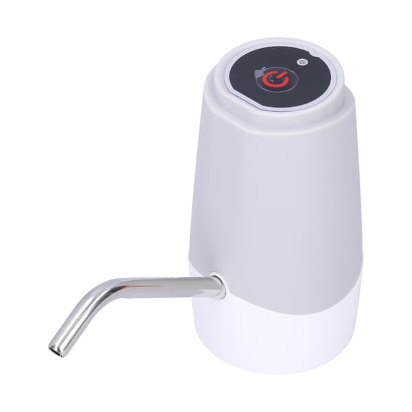 USB Genopladelig Elektrisk Vandpumpe Rustfrit Stål Bærbar Dispenser Grå
