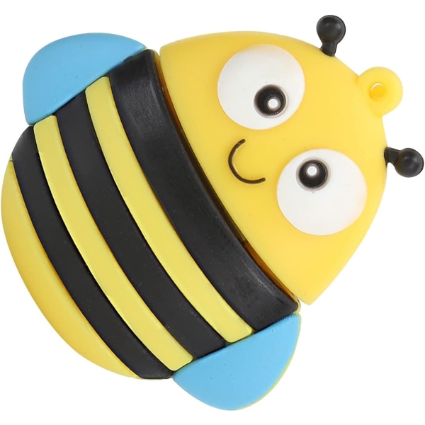 Drive, Memory Stick, gave til datalagring, 3D Cartoon Bee Model, gul (32 GB)